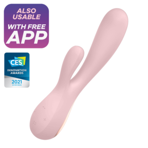 ainii 愛倪兩性健康專科 Satisfyer mono flex 智能App 兔子按摩棒 粉 1