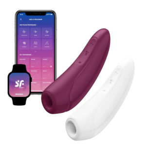 ainii 愛倪兩性健康專科 satisfyer curvy 1 plus app智能震動吸吮器 雙色