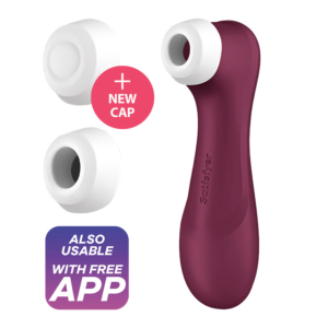 ainii 愛倪兩性健康專科 satisfyer pro 2 generation 3 智能APP 拍打震動吸吮器 酒紅 1