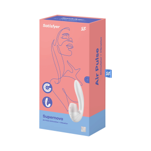 Satisfyer Supernova 震動吸吮 兔子按摩棒 產品圖 白 6
