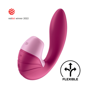 Satisfyer Supernova 震動吸吮 兔子按摩棒 產品圖 莓果 1