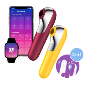 Satisfyer dual love 智能震動吸吮按摩棒 描述圖 1