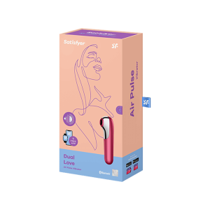 Satisfyer dual love 智能震動吸吮按摩棒 產品圖 紅 5