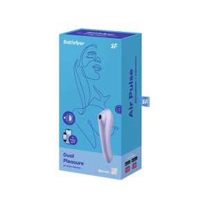 Satisfyer dual pleasure 智能震動吸吮按摩棒 產品圖 丁香紫 6