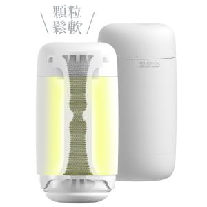 Tenga Puffy Sugar White 悠柔杯 手搖紓壓器 描述圖 1