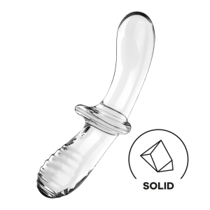 Satisfyer Double Crystal 玻璃按摩棒