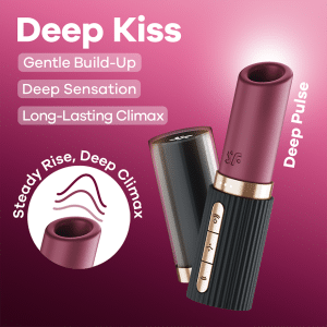 Satisfyer Deep Kiss 3D 磁感律動吸吮器 行銷圖