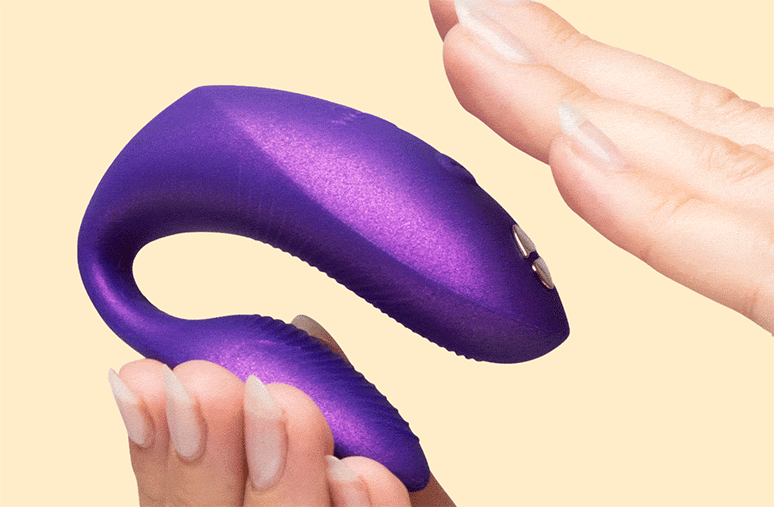 手指彎折 We-Vibe Chorus Pro,展示可調角度